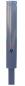 Preview: Stahlpoller PHARUS mit Ziernut, Ø 121 mm, Höhe: 900 mm, Dreikant